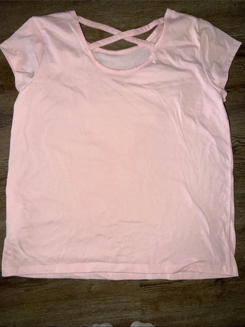 The Children's Place Light Pink Tee with Sequin Heart & Butterfly Design
